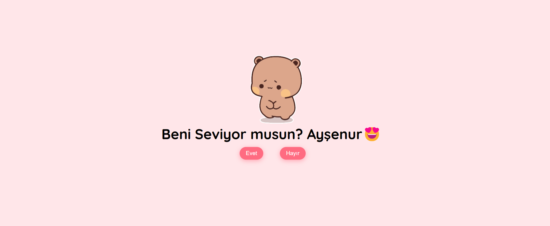 Sevgilinize Özel “Beni Seviyor musun?” Sitesi – Ahost.com.tr’den Kişiye Özel Hediye